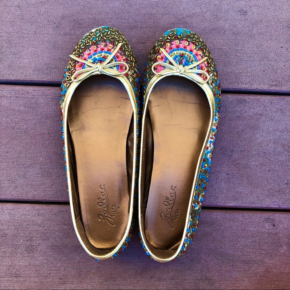Beaded Ballet Flats Zodiac